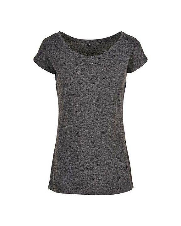 BUILD YOUR BRAND LADIES WIDE NECK TEE T-Shirts personalisierbar
