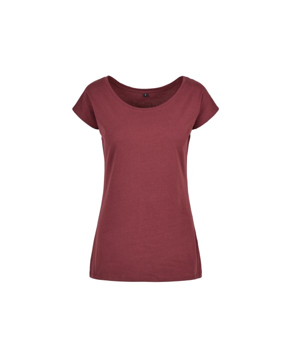 BUILD YOUR BRAND LADIES WIDE NECK TEE T-Shirts personalisierbar