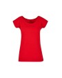 T-shirts BUILD YOUR BRAND LADIES WIDE NECK TEE voor bedrukking &amp; borduring