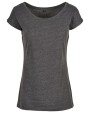 T-shirts BUILD YOUR BRAND LADIES WIDE NECK TEE voor bedrukking &amp; borduring