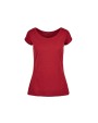 T-shirts BUILD YOUR BRAND LADIES WIDE NECK TEE voor bedrukking &amp; borduring