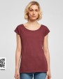 T-shirts BUILD YOUR BRAND LADIES WIDE NECK TEE voor bedrukking &amp; borduring