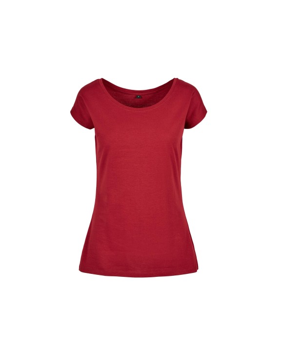 BUILD YOUR BRAND LADIES WIDE NECK TEE T-Shirts personalisierbar