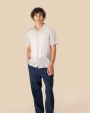 Chemises personnalisable SPASSO Chemise à col bowling en lin homme