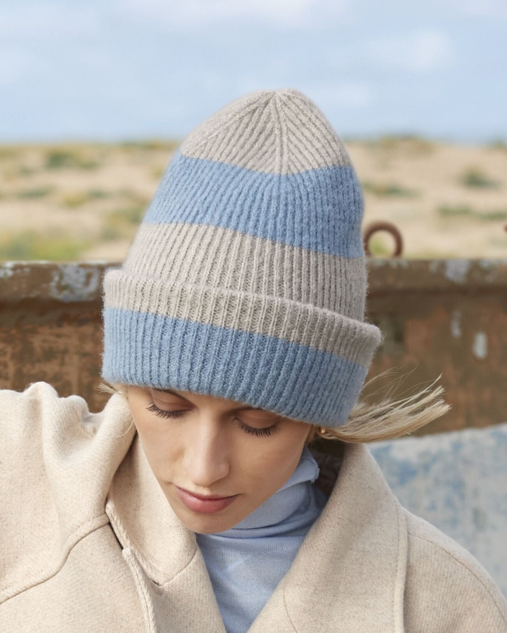 BEECHFIELD COLOUR BLOCK BEANIE Kappen personalisierbar