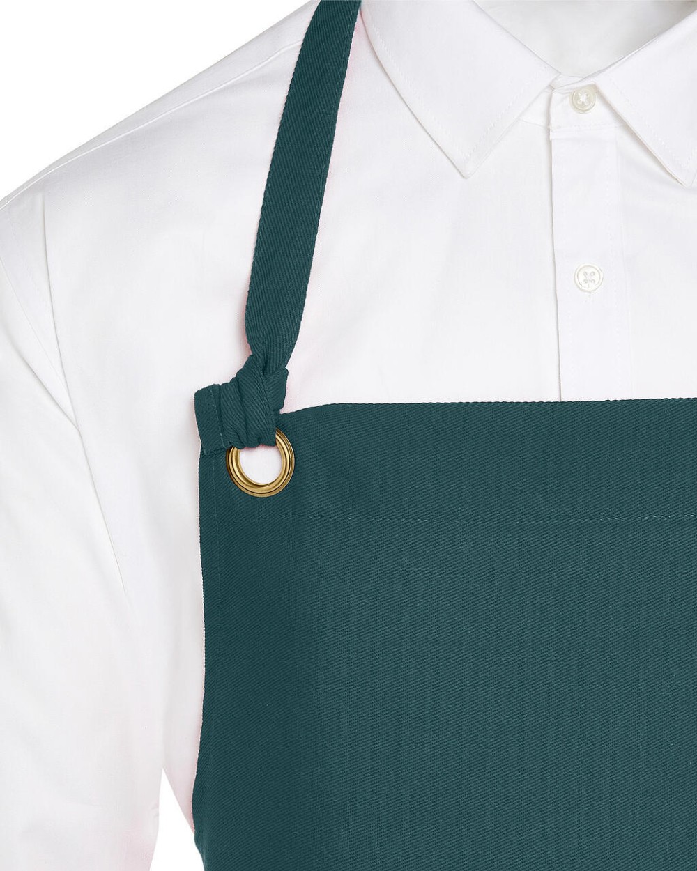Schorten SG CLOTHING PROVENCE - Eyelet Bib Apron with Pocket voor bedrukking &amp; borduring