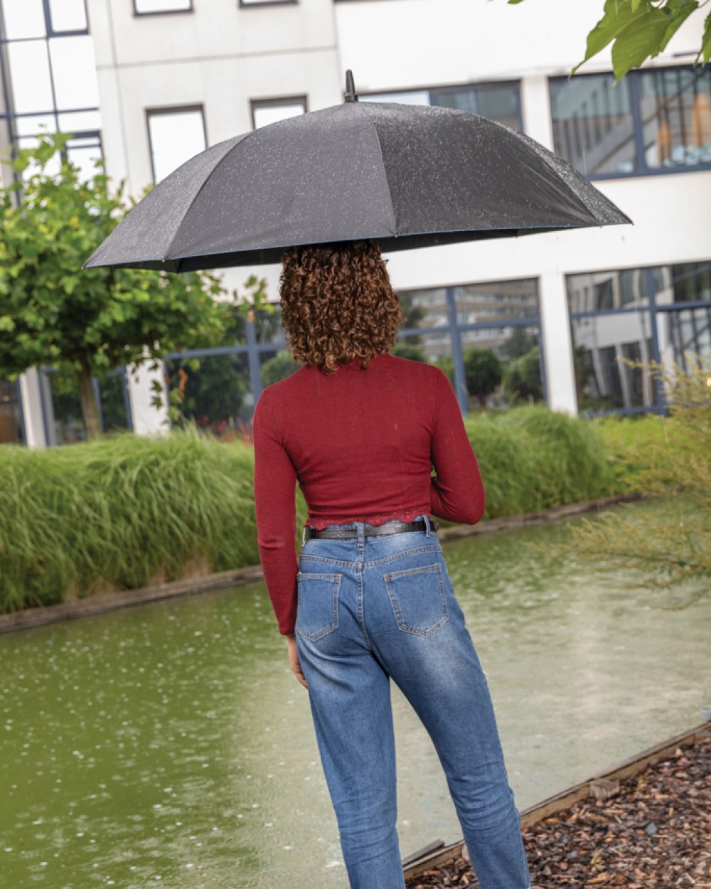 Parapluies personnalisable 4DO Parapluie 27" rPET bi couleur ouverture auto Impact AWARE™