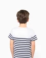 KARIBAN T-Shirt im Marine-Stil mit Rundhalsausschnitt Bio Kinder T-Shirts personalisierbar
