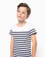 KARIBAN T-Shirt im Marine-Stil mit Rundhalsausschnitt Bio Kinder T-Shirts personalisierbar