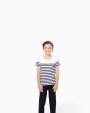 KARIBAN T-Shirt im Marine-Stil mit Rundhalsausschnitt Bio Kinder T-Shirts personalisierbar