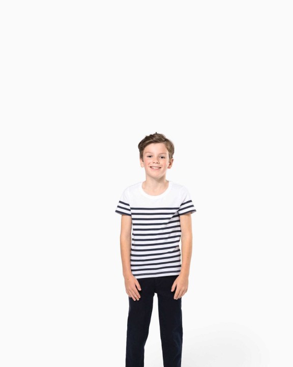 T-Shirts personnalisable KARIBAN T-shirt marin col rond Bio enfant