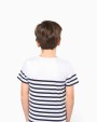 KARIBAN T-Shirt im Marine-Stil mit Rundhalsausschnitt Bio Kinder T-Shirts personalisierbar