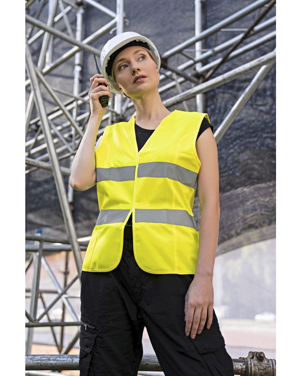 Jassen KORNTEX Women`s Safety Vest EN ISO 20471 voor bedrukking &amp; borduring