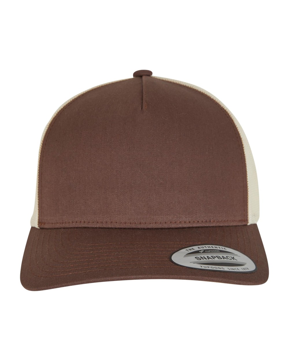 FLEXFIT Zweifarbige Retro-Trucker-Mütze Kappen personalisierbar