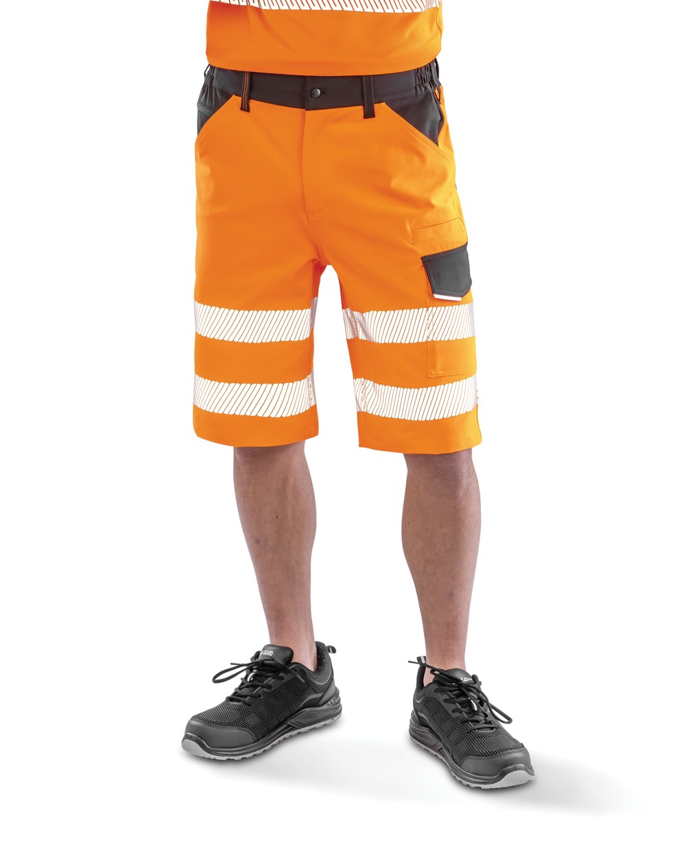 Broeken RESULT Safe-Guard gerecyclede stretch veiligheidsbermuda voor bedrukking &amp; borduring