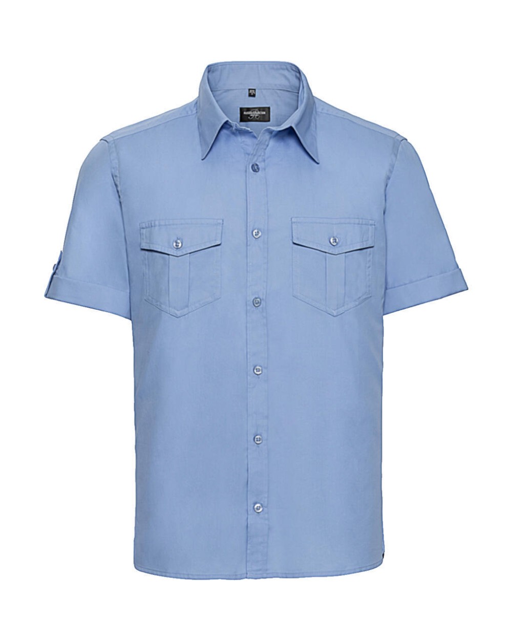 RUSSELL Men's Roll Sleeve Shirt Hemden personalisierbar