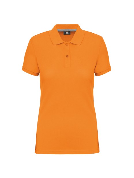 WK. DESIGNED TO WORK Polo manches courtes femme /api/colors/d51260d5-b263-4200-988d-ee19f414959e personnalisable