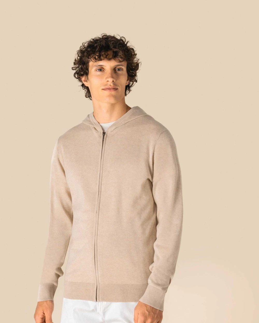 Truien SPASSO Ecologische herensweatvest met capuchon van lyocell voor bedrukking &amp; borduring