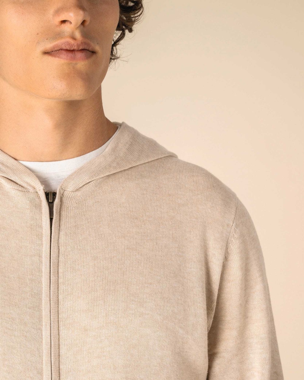 Truien SPASSO Ecologische herensweatvest met capuchon van lyocell voor bedrukking &amp; borduring