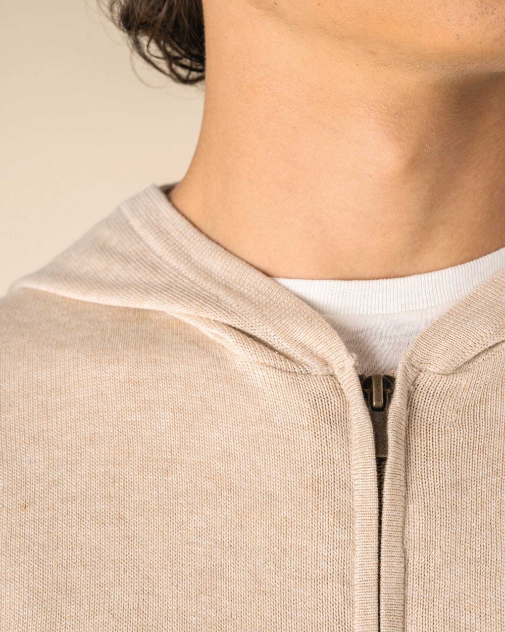 Truien SPASSO Ecologische herensweatvest met capuchon van lyocell voor bedrukking &amp; borduring