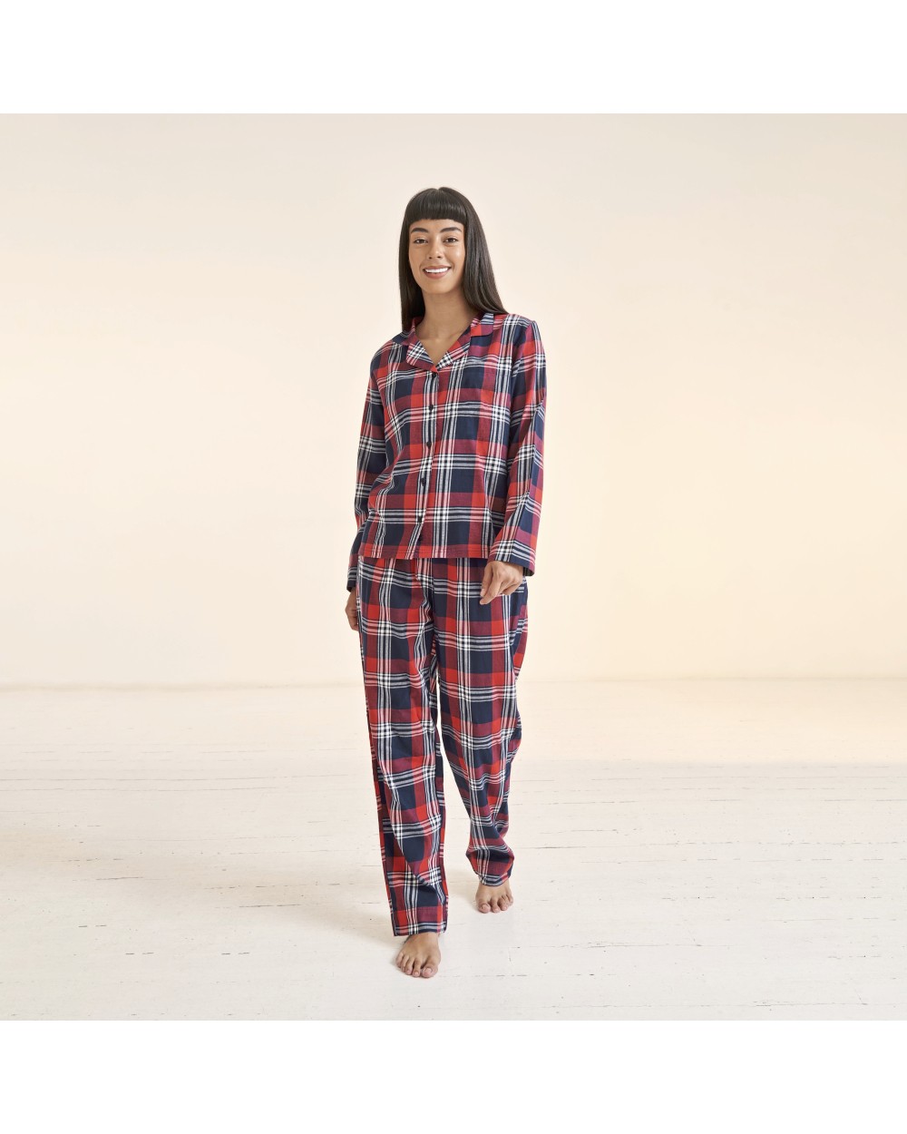 SKINNIFIT Women´s Tartan Lounge Set Hosen personalisierbar