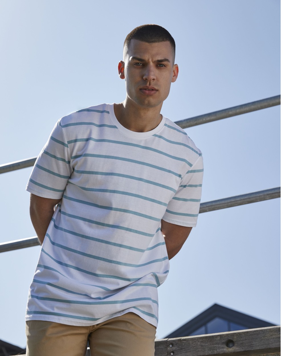 T-shirts FRONT ROW STRIPED T voor bedrukking &amp; borduring