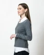 J. HARVEST & FROST Merino U Strickpullover Damen Pullovers personalisierbar