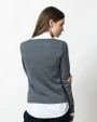 Pulls personnalisable J. HARVEST & FROST Merino U Pull-Over Femmes