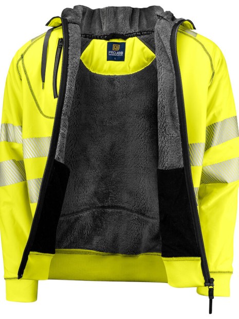 Sweat-shirts à personnaliser PROJOB 6130 SWEATSHIRT CAPUCHE - EN ISO 20471 CLASSE 3 