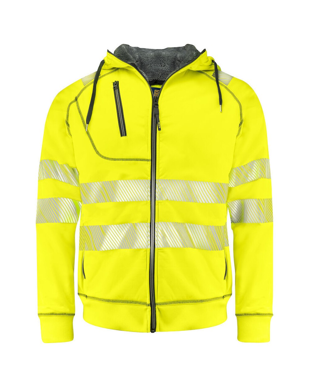 Sweaters & hoodies PROJOB 6130 SIGNALISATIEHOODIE GEVOERD EN ISO 20471 KLASSE 3/2 voor bedrukking &amp; borduring