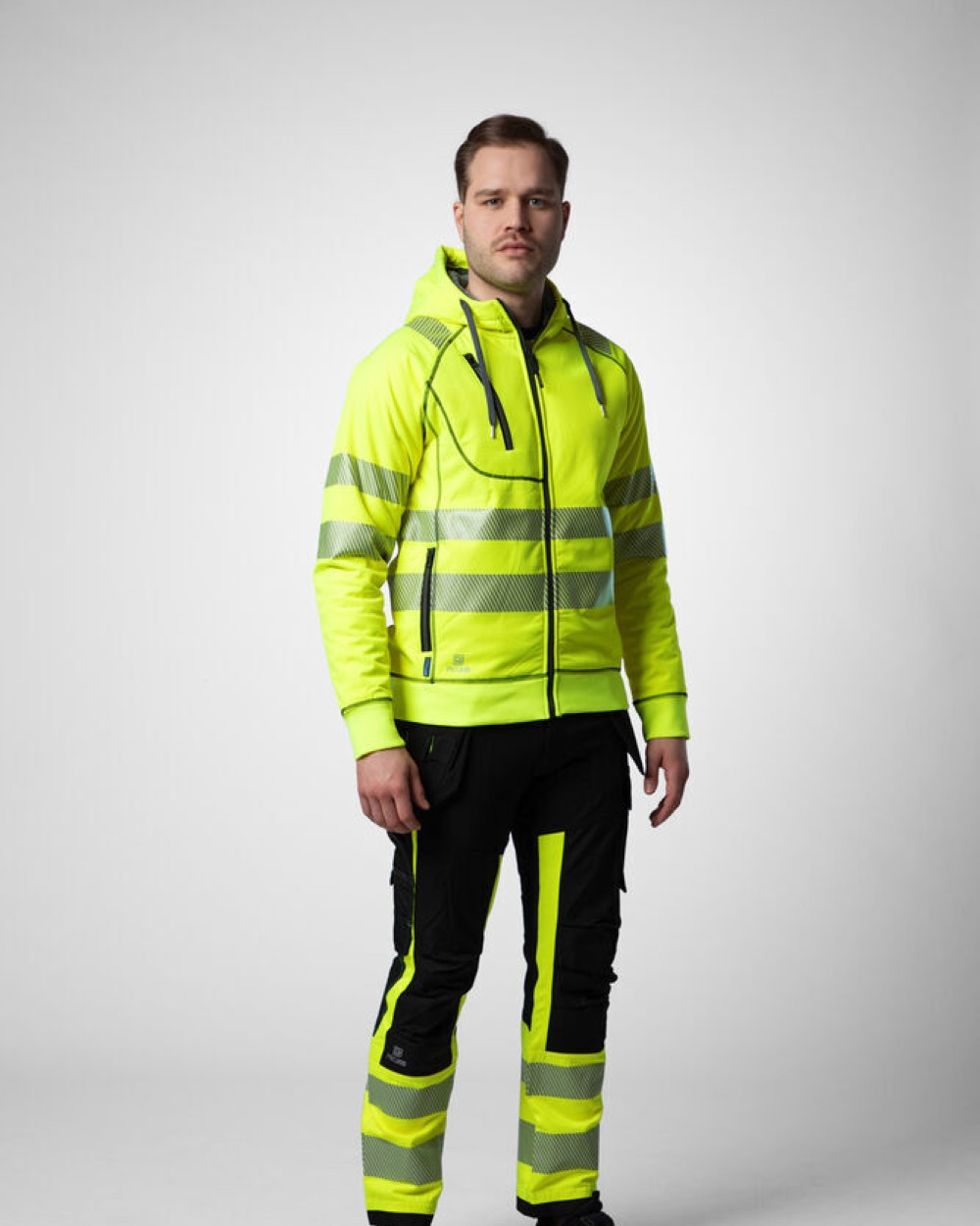 PROJOB 6130 KAPUZENJACKE EN ISO 20471 Klasse 3/2 Sweatshirts personalisierbar