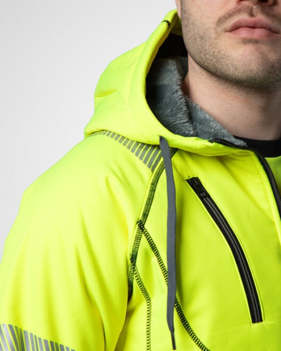 PROJOB 6130 KAPUZENJACKE EN ISO 20471 Klasse 3/2 Sweatshirts personalisierbar