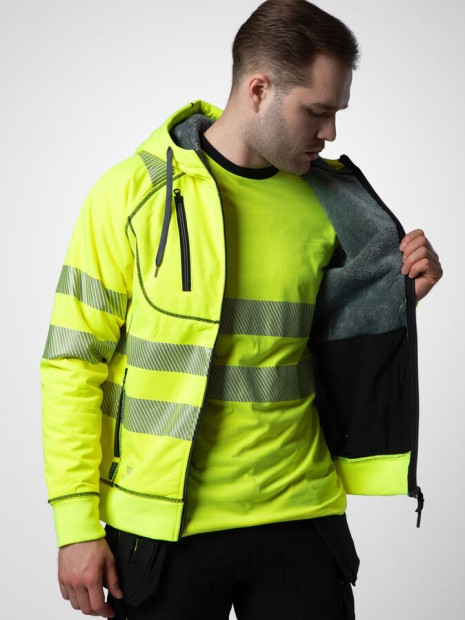 Sweat-shirts à personnaliser PROJOB 6130 SWEATSHIRT CAPUCHE - EN ISO 20471 CLASSE 3 