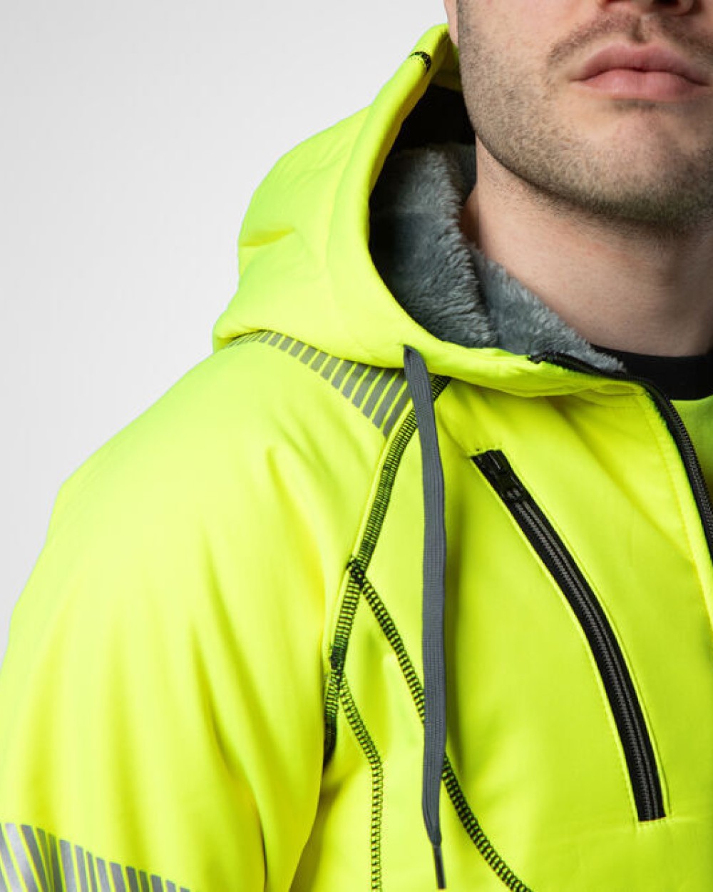 Sweaters & hoodies PROJOB 6130 SIGNALISATIEHOODIE GEVOERD EN ISO 20471 KLASSE 3/2 voor bedrukking &amp; borduring