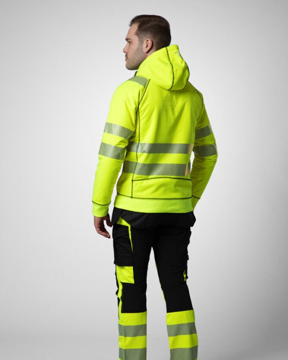 PROJOB 6130 KAPUZENJACKE EN ISO 20471 Klasse 3/2 Sweatshirts personalisierbar