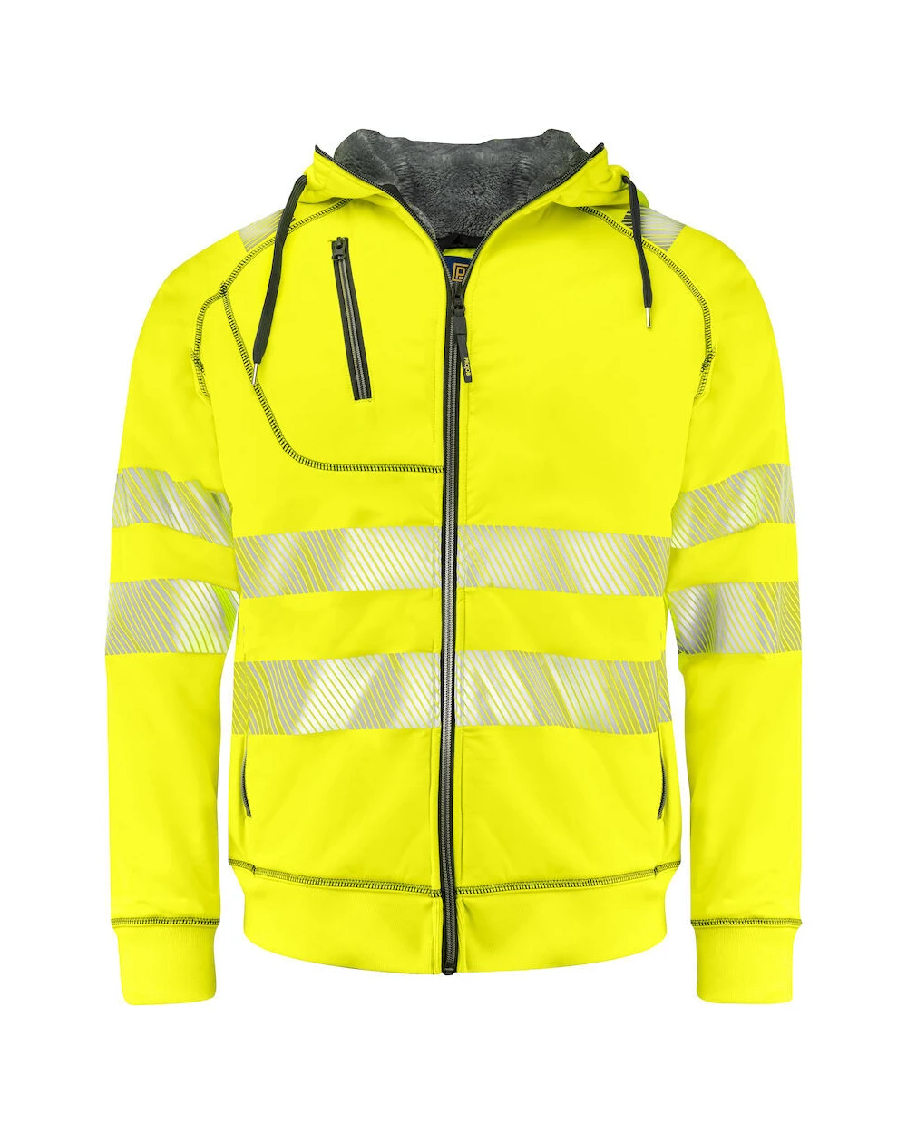 Sweaters & hoodies PROJOB 6130 SIGNALISATIEHOODIE GEVOERD EN ISO 20471 KLASSE 3/2 voor bedrukking &amp; borduring