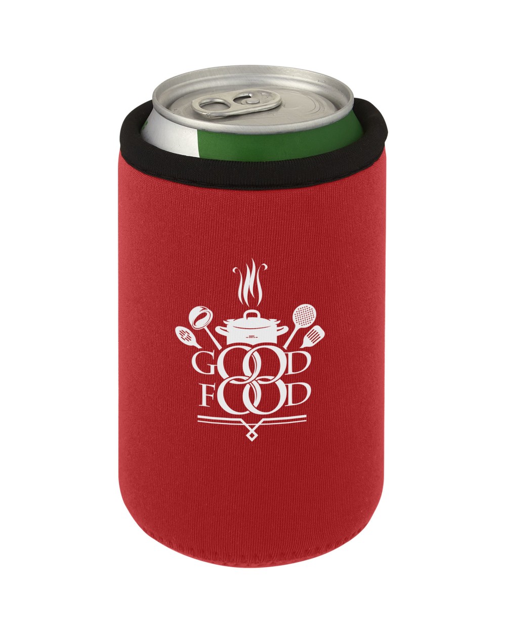 Tassen & Zakken 4DO Vrie blikjeshouder van gerecycled neopreen voor bedrukking &amp; borduring