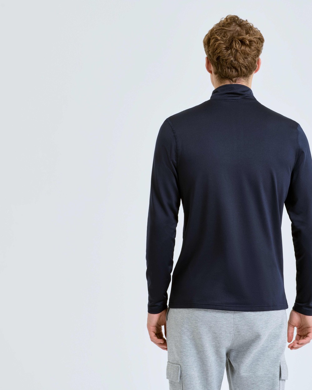 TRIDRI TriDri® recycled long sleeve brushed back ¼ zip top T-Shirts personalisierbar