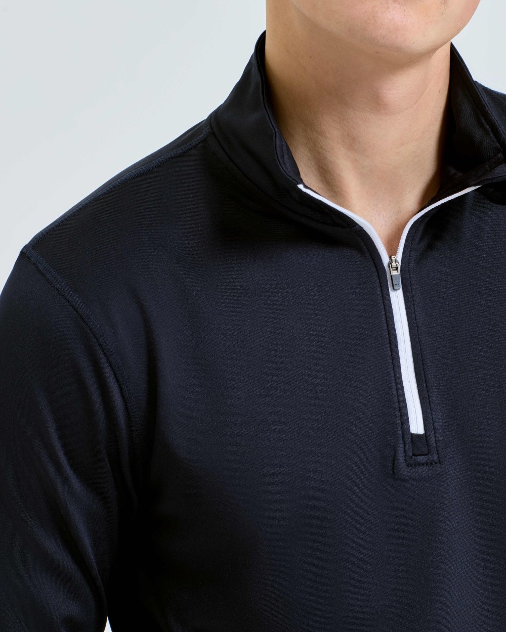 TRIDRI TriDri® recycled long sleeve brushed back ¼ zip top T-Shirts personalisierbar