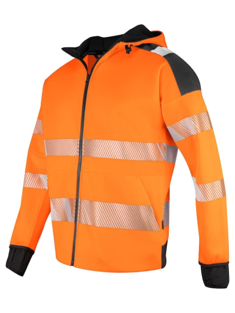 PROJOB 6110 SWEATSHIRT FULL ZIP CAPUCHE - EN ISO 20471 CLASSE 3/2  personnalisable