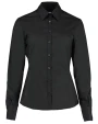 KUSTOM KIT Business blouse long-sleeved (tailored fit) Hemden personalisierbar