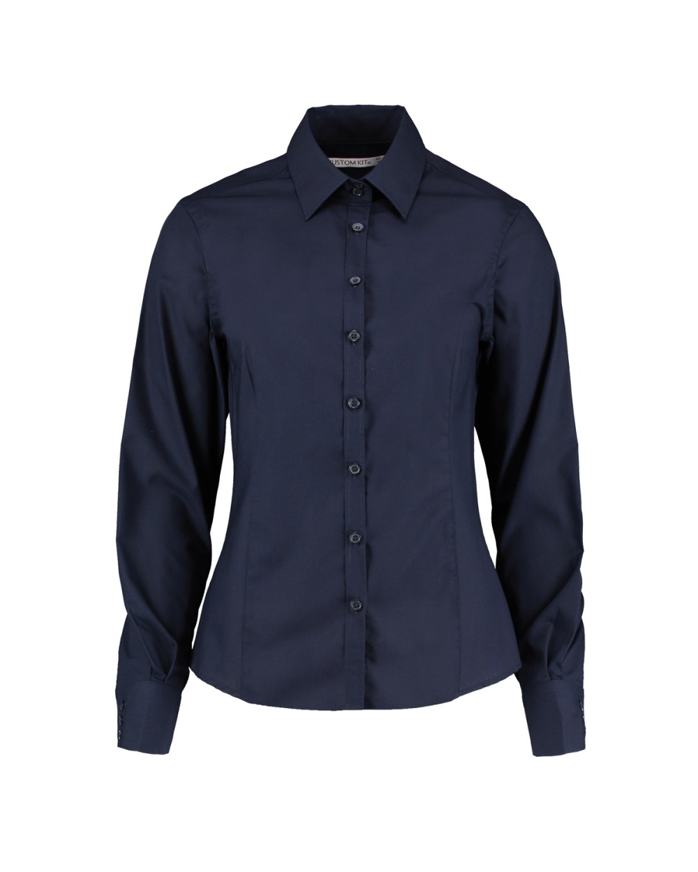 KUSTOM KIT Business blouse long-sleeved (tailored fit) Hemden personalisierbar