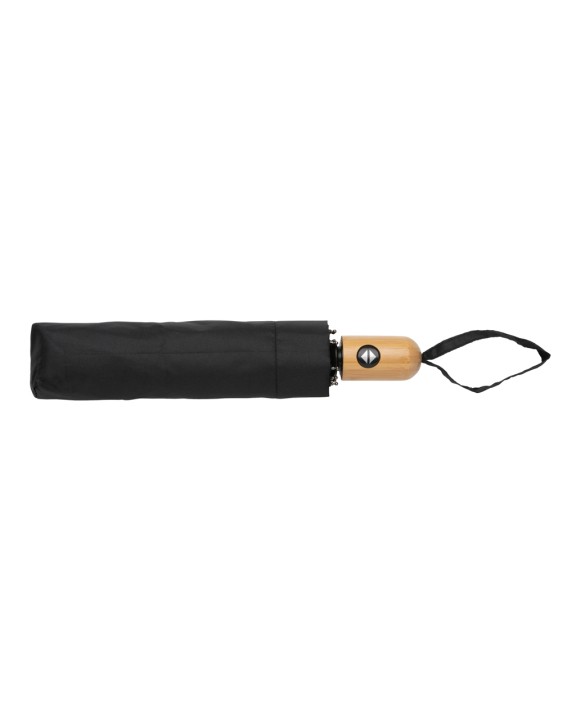 4DO 21" Impact AWARE™ RPET 190T Bambus-Schirm autom. open/close Regenschirme personalisierbar