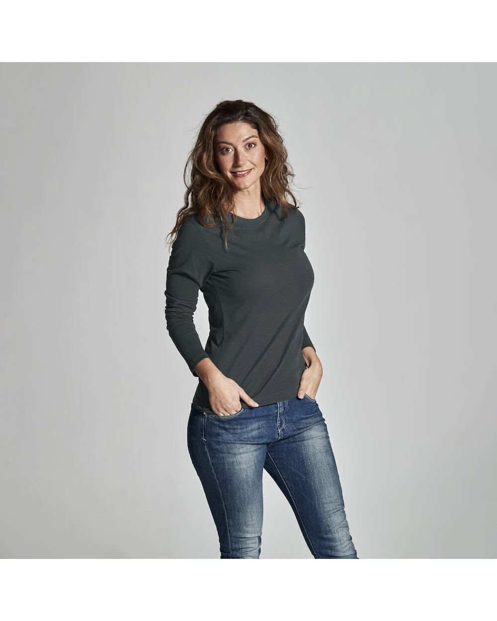 T-Shirts personnalisable COTTOVER T-SHIRT MANCHES LONGUES FEMME - CERTIFIÉ GOTS