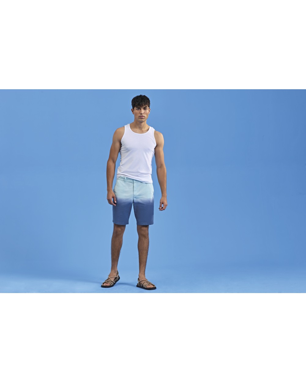 WOMBAT Mens Dip-Dye Shorts Hosen personalisierbar