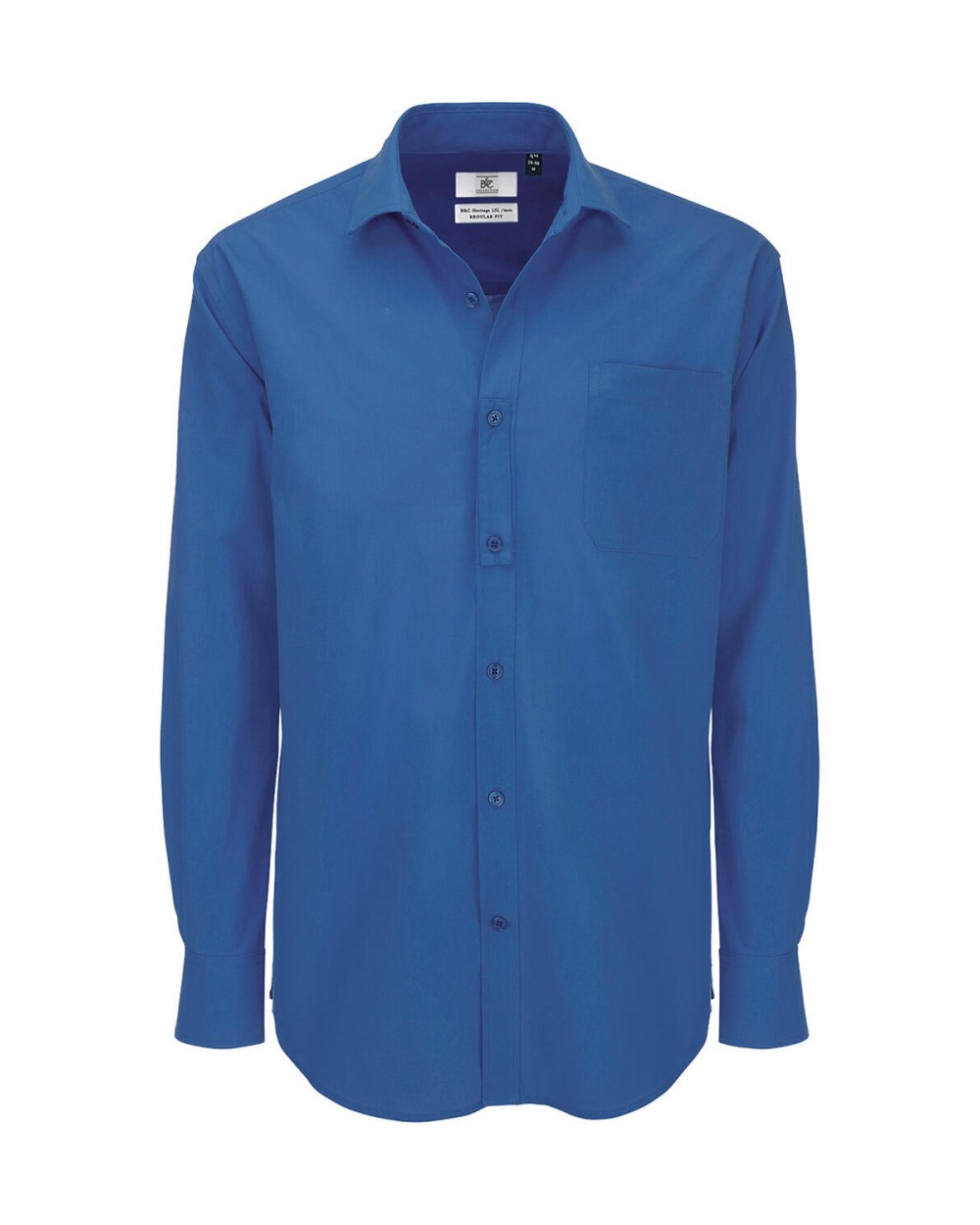 Hemden B&C Heritage LSL/men Poplin Shirt voor bedrukking &amp; borduring
