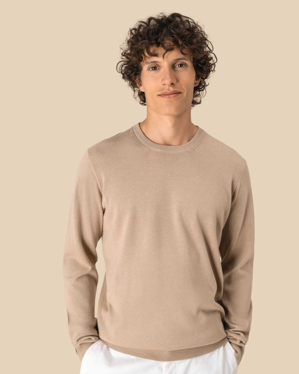 Pulls personnalisable SPASSO Pull écoresponsable à col rond homme