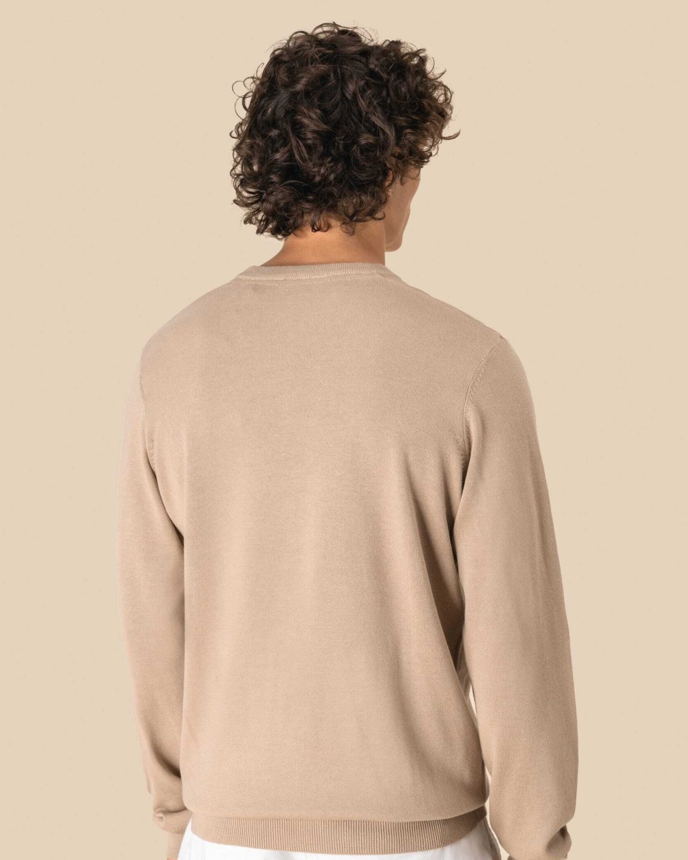 SPASSO Umweltfreundlicher Herrenpullover mit Rundhalsausschnitt Pullovers personalisierbar