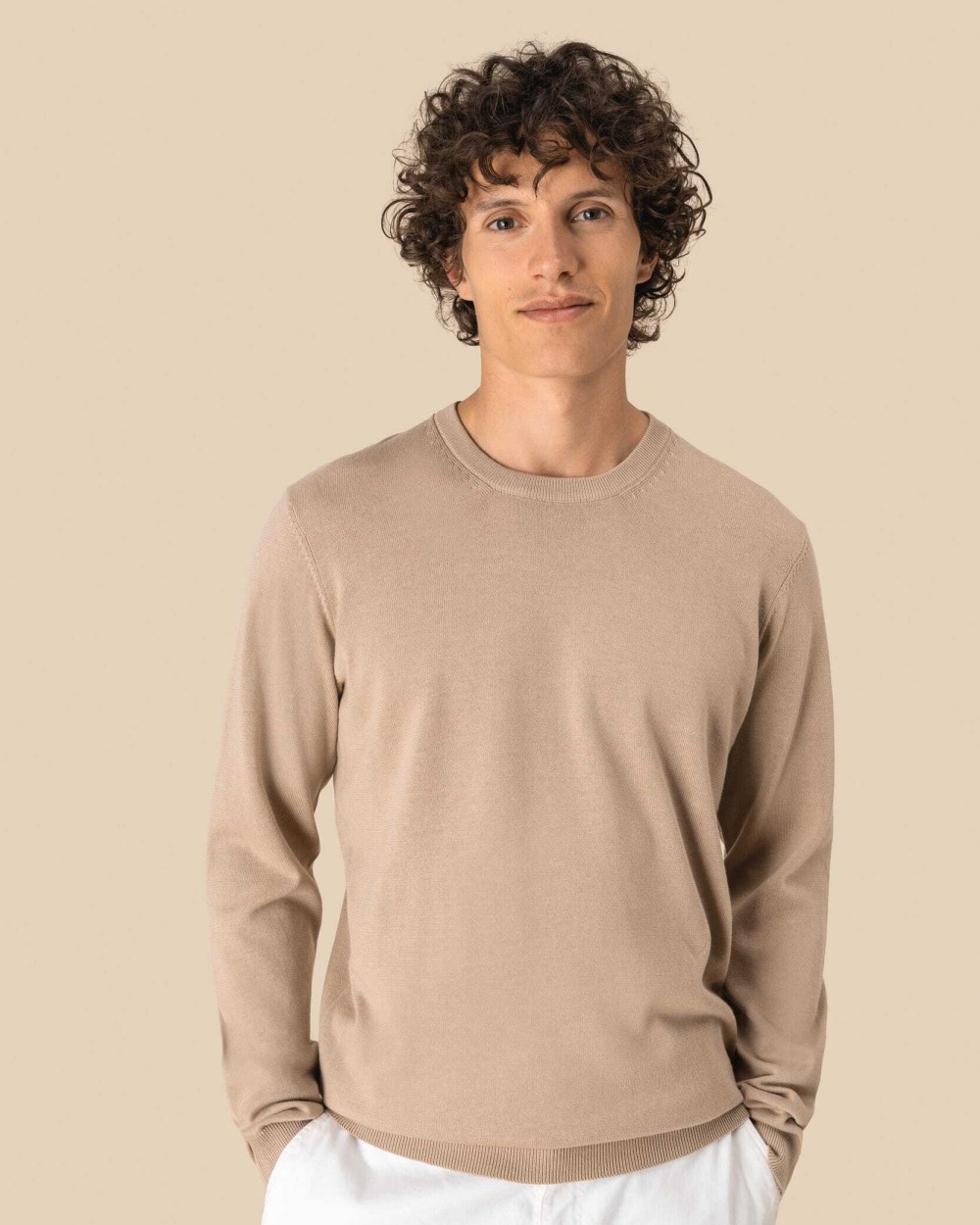 SPASSO Umweltfreundlicher Herrenpullover mit Rundhalsausschnitt Pullovers personalisierbar