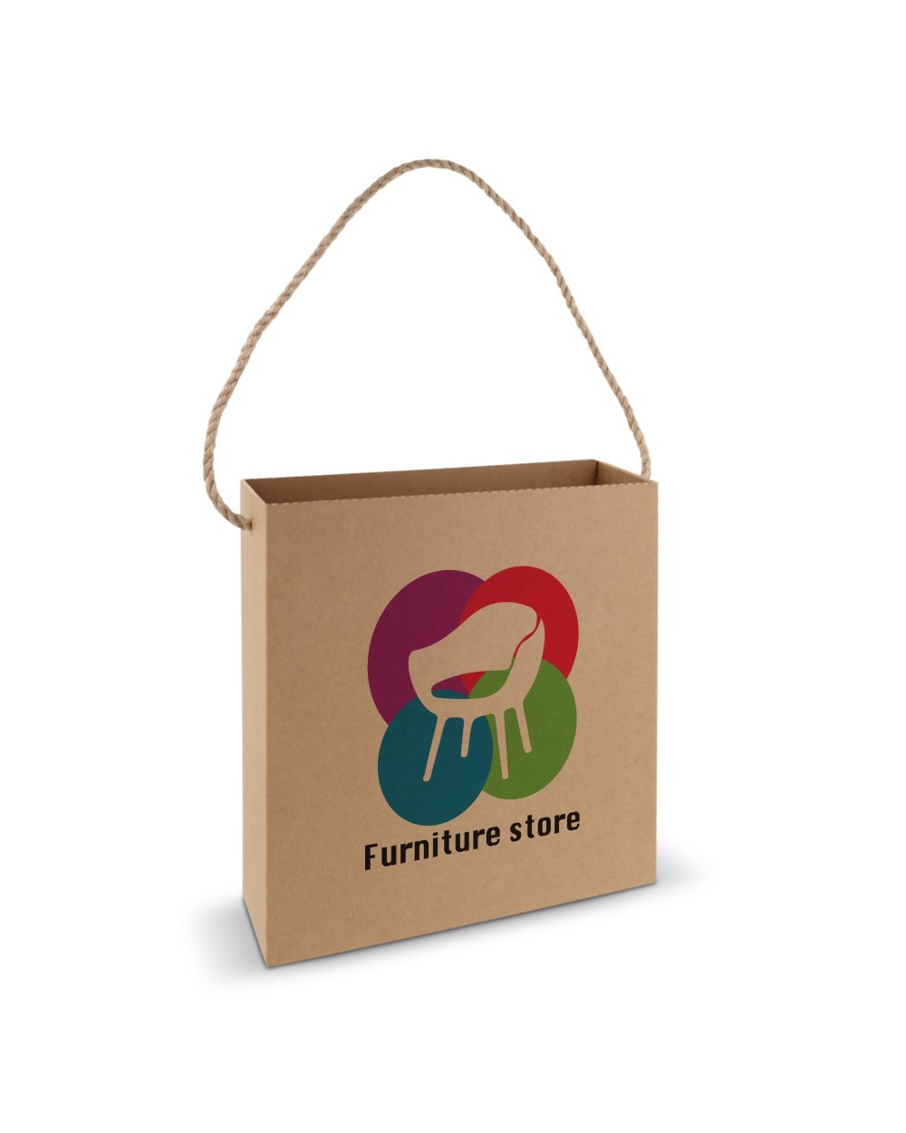 4DO Kartontasche  35x35x11cm Tote Bags personalisierbar